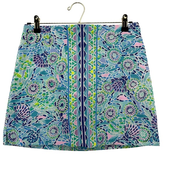 Lilly Pulitzer Pants - NWT Lilly Pulitzer Marigold Skort Blue Ibiza Open Water Green Pink Mini Size 2